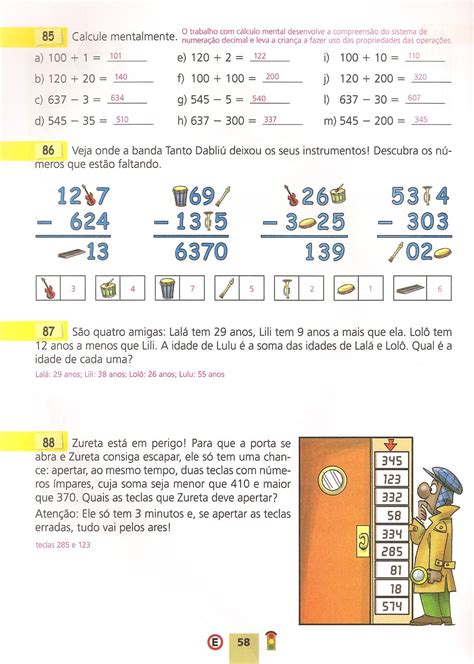 MatemÁtica 4° Ano Problemas Desafios Atividades Imprimir V Portal