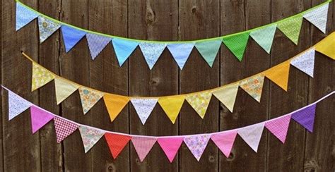 12 Flag Fabric Buntings Blow Out Fabric Banner Fabric Flags Fabric