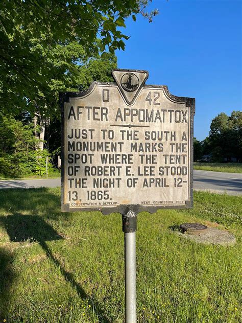 Historic Sign Lees Encampment After Appomattox Buckingham Virginia
