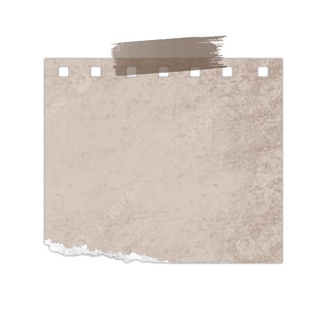 Old Note Paper With Torn Edge Paper Sticky Notes Vintage Png