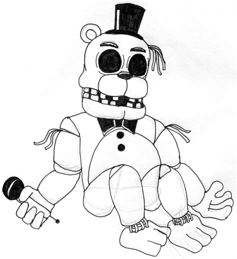Freddys Nights At Five Balloon Coloring Pages Boy Sketch Coloring Page