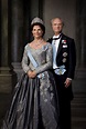 The King and Queen of Sweden wear the insignia of the Royal Order of ...