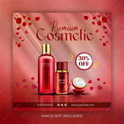 Premium Vector New Cosmetics Beauty Products Facebook And Instagram