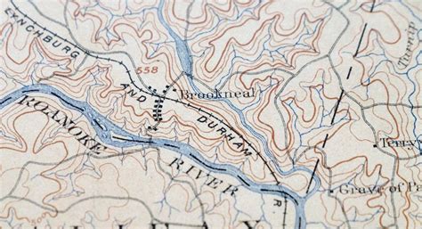 Appomattox Virginia Historical Antique Original Usgs Topo Map Etsy