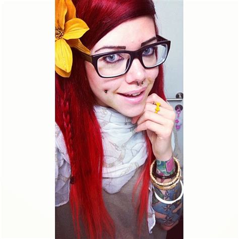 Selfie Me Glasses Redhair Redhead Longhair Coloredh