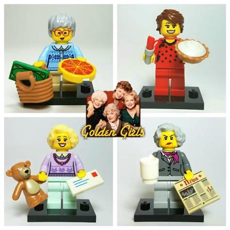 Golden Girls Custom Lego Minifigure Set