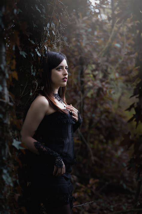 Gothic Photoshoot In The Forest Photography By Fotocarlospe Gothic