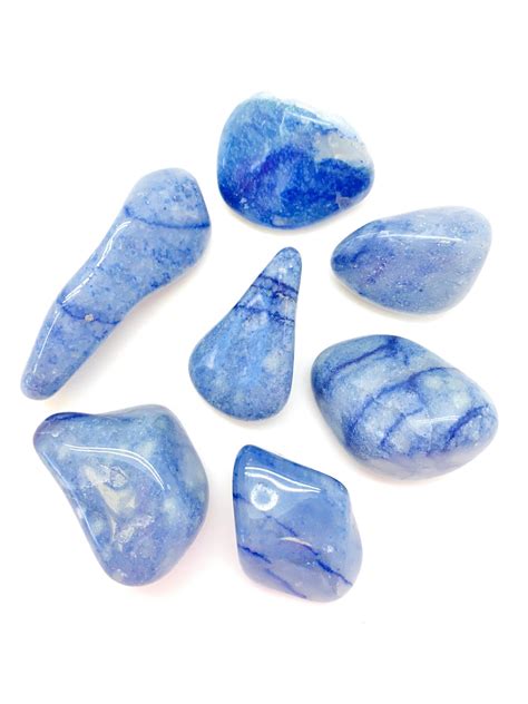 Blue Aventurine Stone 1 2 Tumbled Stones Etsy