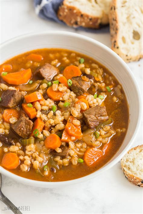 I keep the extra in the freezer, and take out a few slices at a time. Beef and Barley Soup (meal prep / freezer-friendly) - The ...
