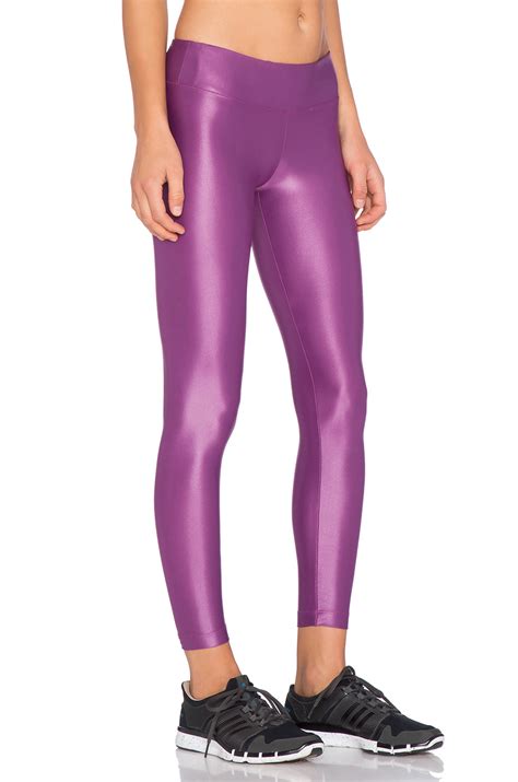 Koral Synthetic Metallic Spandex Leggings In Iris Purple