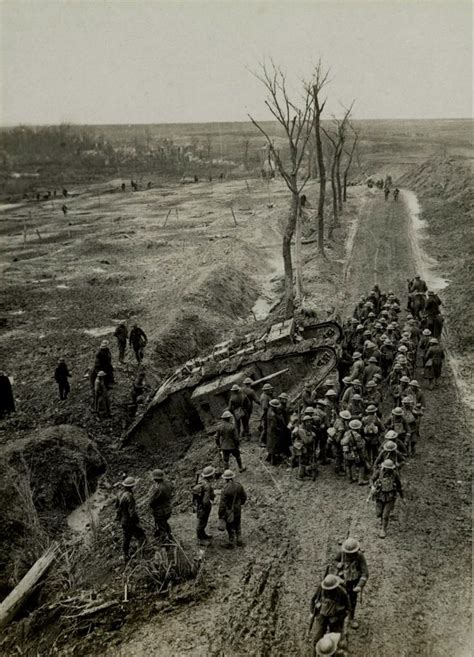 Ww1 British Tank Stuck In The Mud Near Fampoux France C 1917 Johan