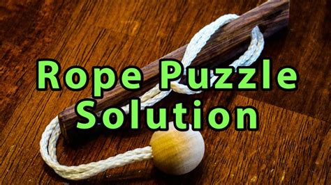 Simple Rope Puzzle Solution Youtube
