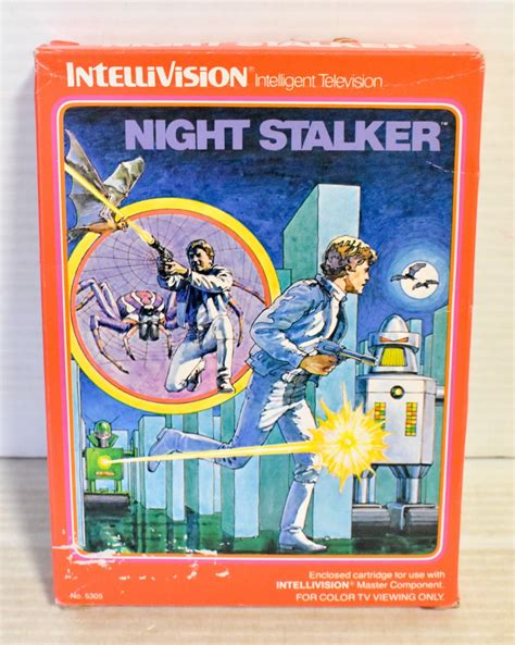 Vintage Intellivision Night Stalker Game