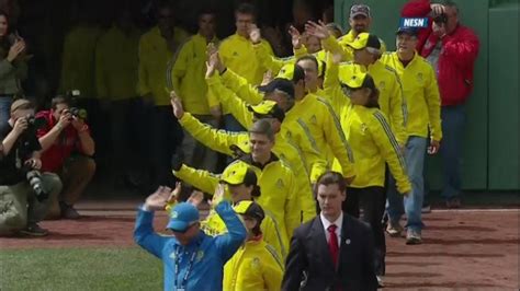 Boston Marathon Volunteers Get Standing Ovation At Fenway Park Before