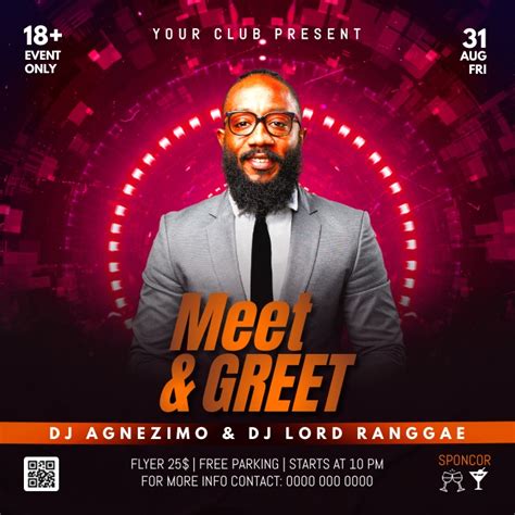 Meet And Greet Template Postermywall