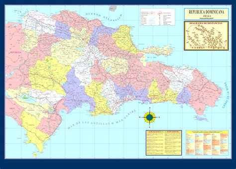 Map Of Republica Dominicana Map Of Atlantic Ocean Area