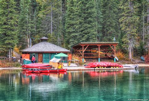 The Emerald Lake Canoe Dock And Rentals Yoho National Park Canada A