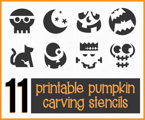 Get 11 Easy Free Printable Pumpkin Carving Stencils To Help You