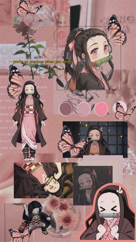 Nezuko Demon Slayerkimetsu No Yaiba Pink Wallpaper Anime Cute Anime