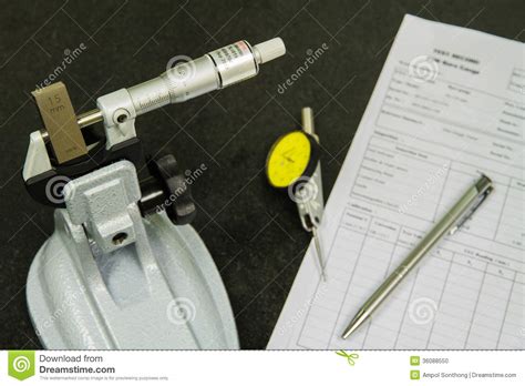 Calibration Micrometer Stock Photo Image 36088550