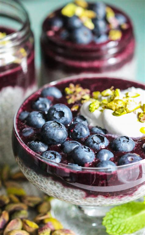 Sign up for news on new products, coupons and more. Desserts With Benefits Healthy Blueberry Lemon Rosewater Chia Seed Pudding (refined sugar free ...