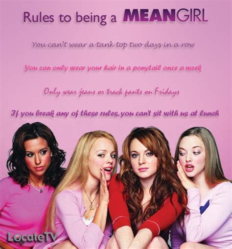 Rules To Being A Mean Girl W O R D S Pinterest Mean Girls Search