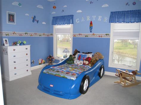 Kids room design may be the most exciting space there is to design. Car, plane and train themed bedroom | Boy's bedroom ideas ...