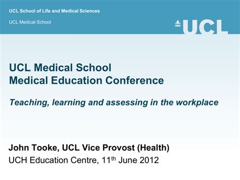 Ucl Medical School Medical Education Conference