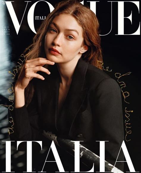 Gigi Hadid In Vogue Magazine Italy July 2019