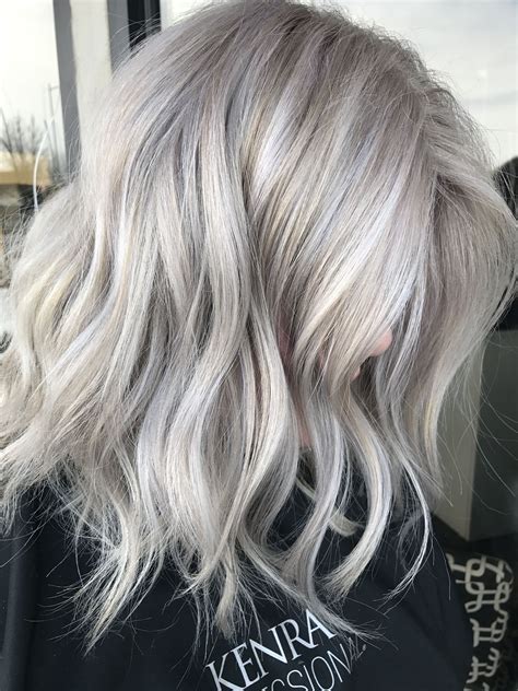 Icy blonde by Kathy Nunez | Icy blonde hair, Silver blonde hair, Grey