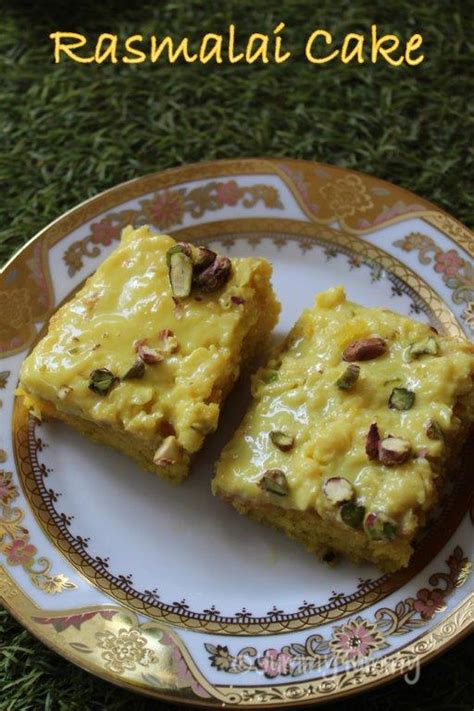Place one of the sections of the sponge cake on a decorating base. Eggless Rasmalai Cake Recipe - Diwali Recipe - Yummy Tummy