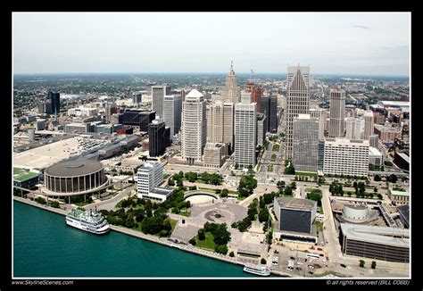 Downtown Aerial Of Detroit Michigan Aerial Of Downtown De Flickr