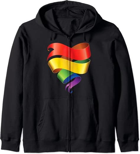 Love All Gay Pride Zip Hoodie Uk Clothing