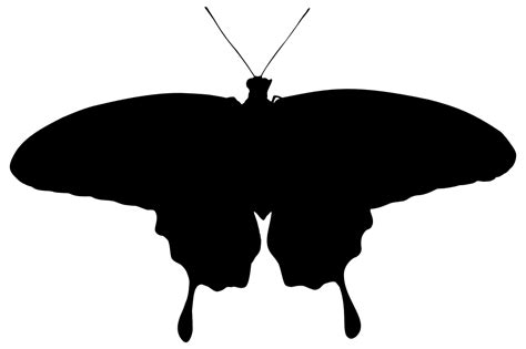 OnlineLabels Clip Art - Butterfly Silhouette 8