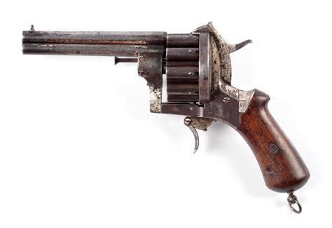 Lot Detail A Rare Lefaucheux 20 Shot Pinfire Revolver