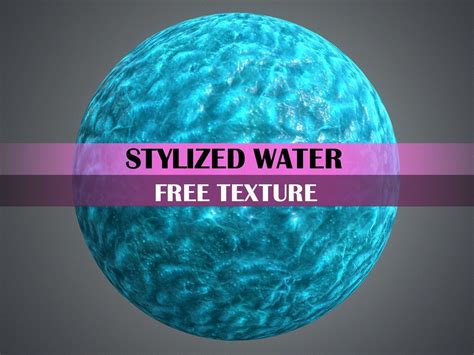 Stylized Water Texture 3d Model Cgtrader