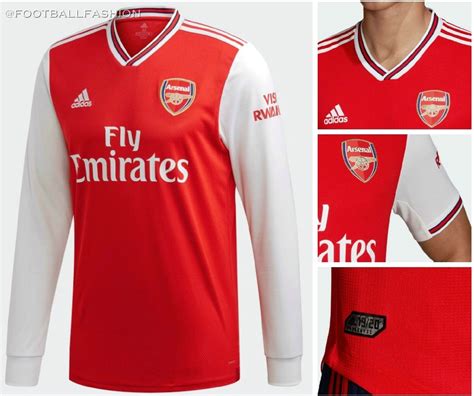 Arsenal Fc 201920 Adidas Home Kit Football Fashion