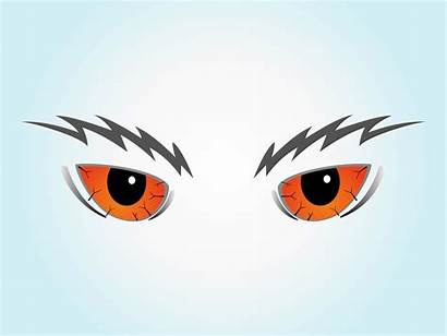 Scary Eyes Cartoon Evil Vector Clipart Eyebrows