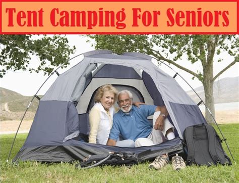 Tent Camping For Senior Citizens And Older Adults Sleeping With Air