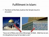 Image result for pic of the dome on the rock inscription of allah has no son