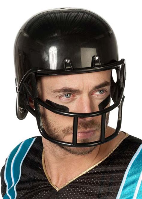 Adult Fancy Dress Black American Football Helmet 47020 A Struts