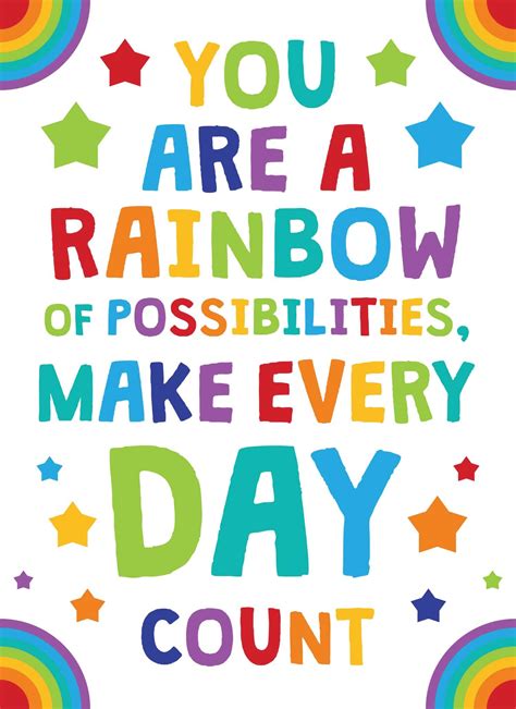 You Are A Rainbow Of Possibilities Print Your Own Posters Citater