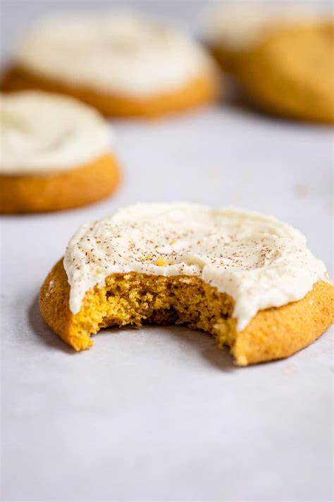 Melt In Your Mouth Frosted Pumpkin Cookies I Heart Eating