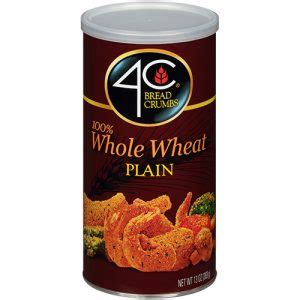 {whole grain and low in sodium}. Whole Wheat Bread Crumbs - 4C Foods