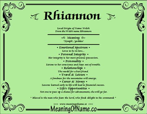 Rhiannon Meaning Of Name