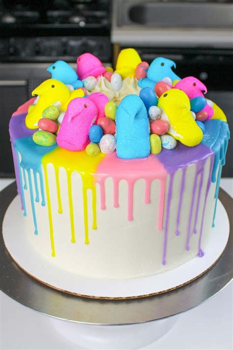 Such A Cute Peeps Cake Love How Springy And Cheerful This Cake Is