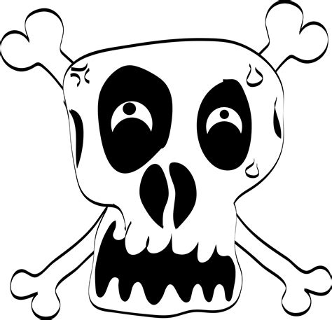 Clipart Freehand Funny Skull