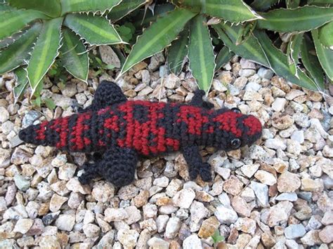Gila monsters are venomous lizards endemic to north america, though of not much threat to humans. Shoveling Ferret: Gila Monster amigurumi