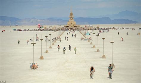 Burning Man Festival Continues In Black Rock City Nevada As It Passes