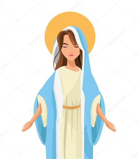 Download for free coloring pages of mother mary #547882, download othes asuncion de la virgen maria animada for free. Ilustración de vector de diseño plano Santo Virgen María ...